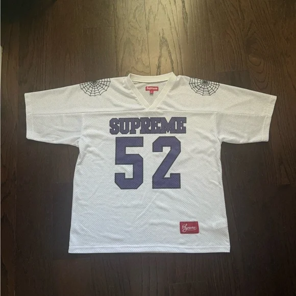 シャツ Supreme Spiderweb Football Jersey White Supreme Spiderweb Football Jersey 'White' — Kick Game